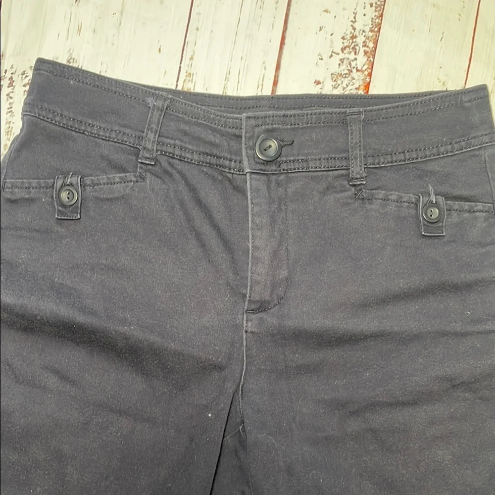 St. John's Bay Blue Flat Front Shorts